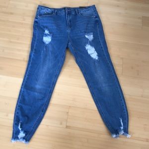 Brand new Missguided high waisted jeans